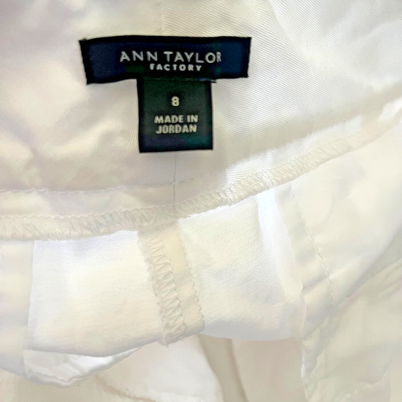 Ann Taylor Pants Womens 8 white Career Casual 34x25 - Picture 4 of 8